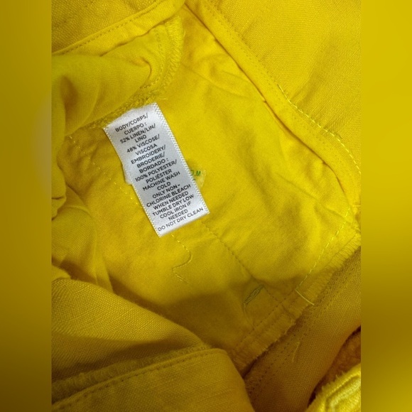 LOFT Linen Blend Riviera Lace Trim Bermuda Shorts Size 4 - Picture 3 of 7